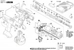 Bosch 0 602 492 439 EXACT 212 Cordless Screw Driver Spare Parts